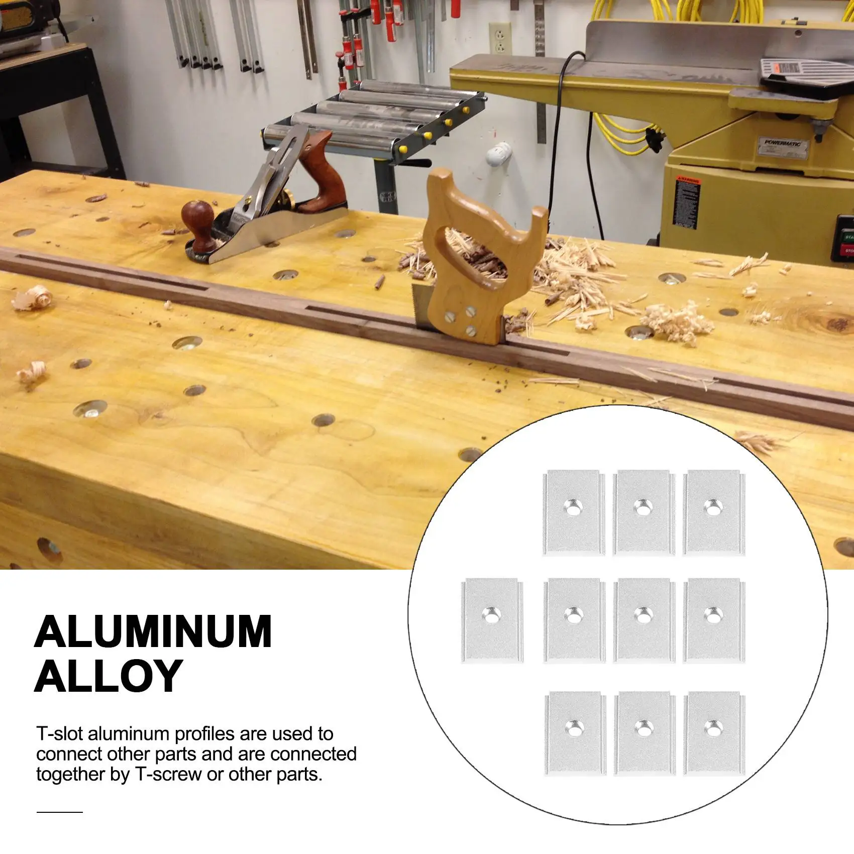 

B45CC M6 Т-образный слайдер, скользящая гайка из алюминиевого сплава, гайка с Т-образным пазом для деревообрабатывающего инструмента, приспособление для винта, слот, 10 шт.