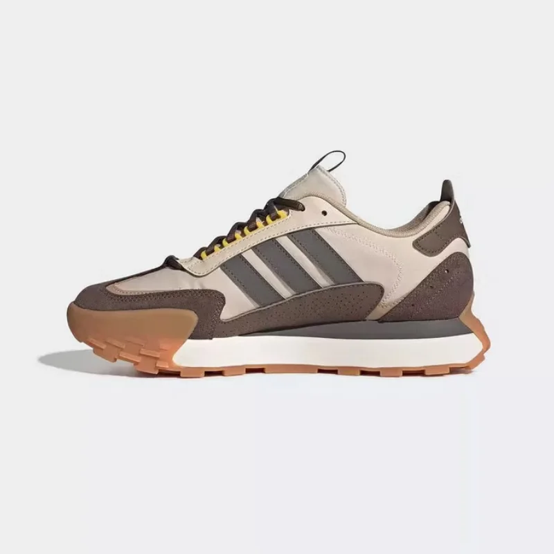 

Adidas Mixed-Material Upper, Cushioned Midsole, Lightweight and Durable Outdoor Running Shoes for Men and Women, Futro Mixr Thick-Soled Retro Silhouette Classic Color Scheme Everyday Low-Top Sneakers, Versatile Couple Style Caramel Brown Tone Personalized