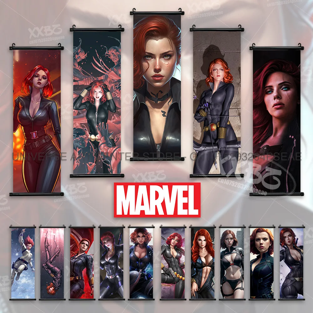 

Black Widow Poster Marvel Home Decoration Wall Artwork The Avengers Hanging Paintings Movie Sexy Girls Canvas Scrolls Pictures