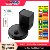 LDS Robot Vacuum Cleaner & Mop Liectroux M70 Pro,Wet Dry Cleaning,Self Empty,Multi-floor Map,6500Pa,Carpet Boost,Max.175Mins Run