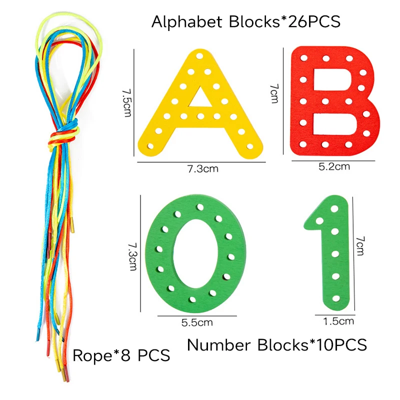 Drewniane cyfry alfabety poznanie gwintowanie zabawki pielęgnuj dzieci praktyczne zdolność zabawki dla dzieci wczesne inicjał gra logiczna zabawki