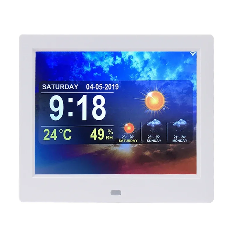 8 inch dementia calendar clock digital wall clock