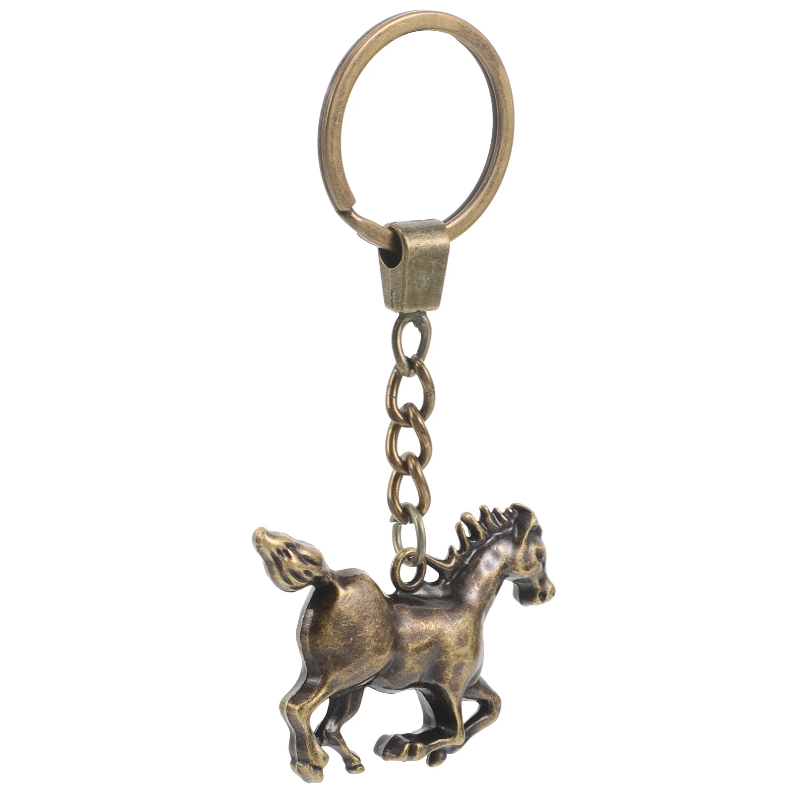 Horse Keychain Equestrian Zinc Alloy Fine Craftsmanship Pendant Strong Metal Keyring for Bag Backpack Accessories