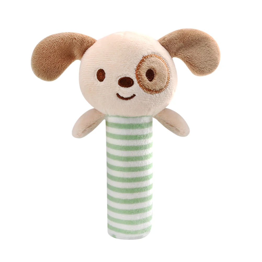 

1PC Baby Bed Bell Toy Cartoon Animal Handbell Toy 0-3 Years Old Puzzle Soothing Bed Bell Toy Grabing Stick Toy for Kids Playing