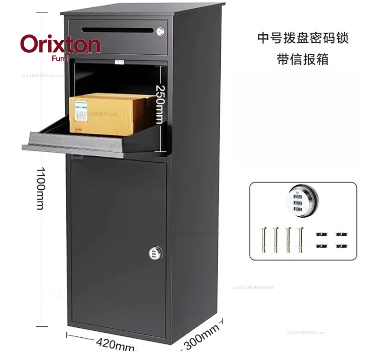 Letter Box Post Office Mailboxes Weatherproof-Parcel-Drop-Box For Residential