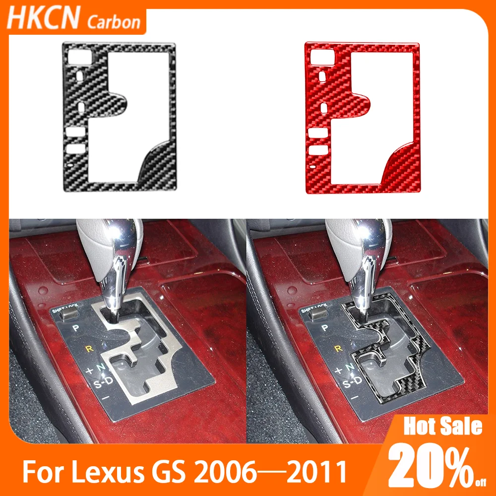 

Carbon Fiber Center Console Gear Shift Inner Frame Car Accessories Interior Cover Trim Modified Sticker For Lexus GS 2006—2011