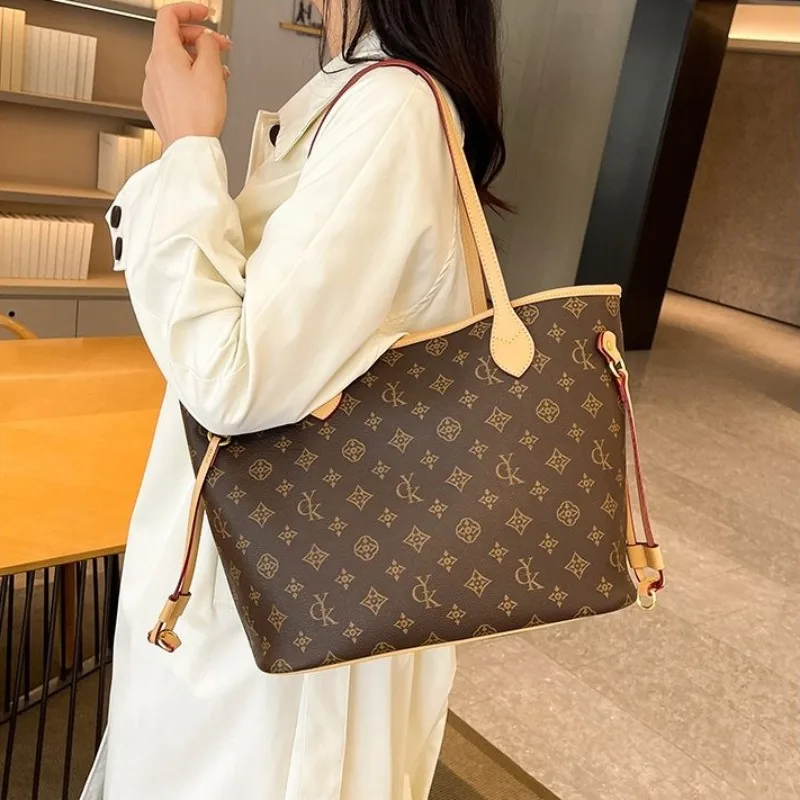 

Elegant Classic Designer Paris Diaper Bag Luxury Casual Simple Leather Tote For Women Minimalist Vintage Shoulder Bag