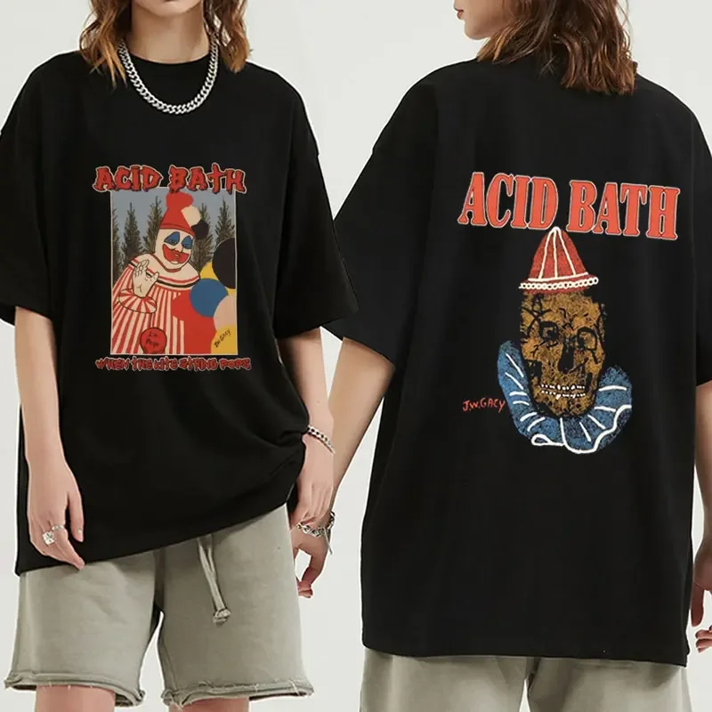 

Acid Bath 2023 New T Shirt When The Kite String Pops Graphic T-Shirt Men's Vintage 100% Cotton Oversized Tees Unisex Streetwear