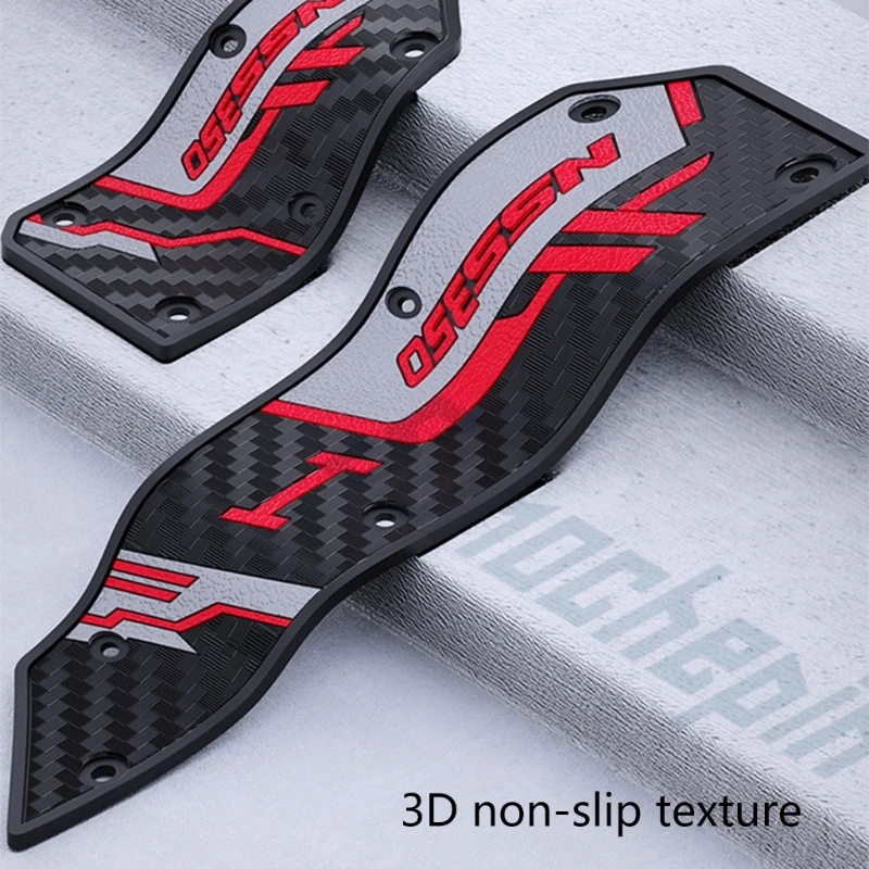 Motorcycle Foot Pegs Not Slip Rubber Pad Upgrades Stylish & Functional Rubber Foot Peg Covers Simple Installs for NSS350