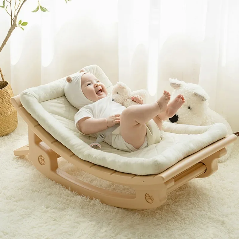 Non-electric Cradle Chairs, U-shaped Wide Sleeping Board Baby Bouncers, Lightweight Baby Rest Seat, Rocking Chair for Baby