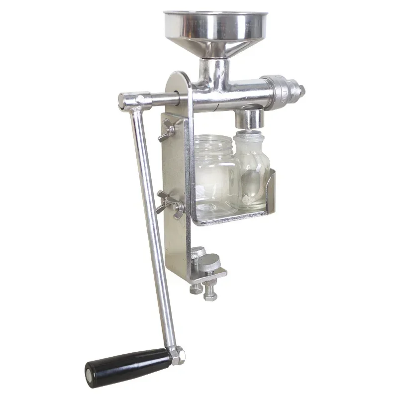 Manual Oil Press Machine Stainless Steel Hand-cranked Oil Press Household Small 304 Stainless Steel Olive  Peanut  Juicer
