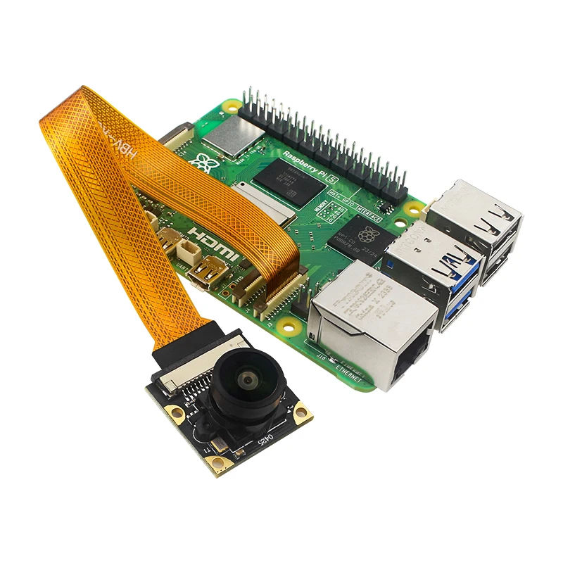 Kamera Raspberry Pi 5 8 MP IMX219 Układ czujnika Interfejs CSI 77° 130° 160° 200° Kamera internetowa dla Raspberry Pi 5. Opcjonalne światło