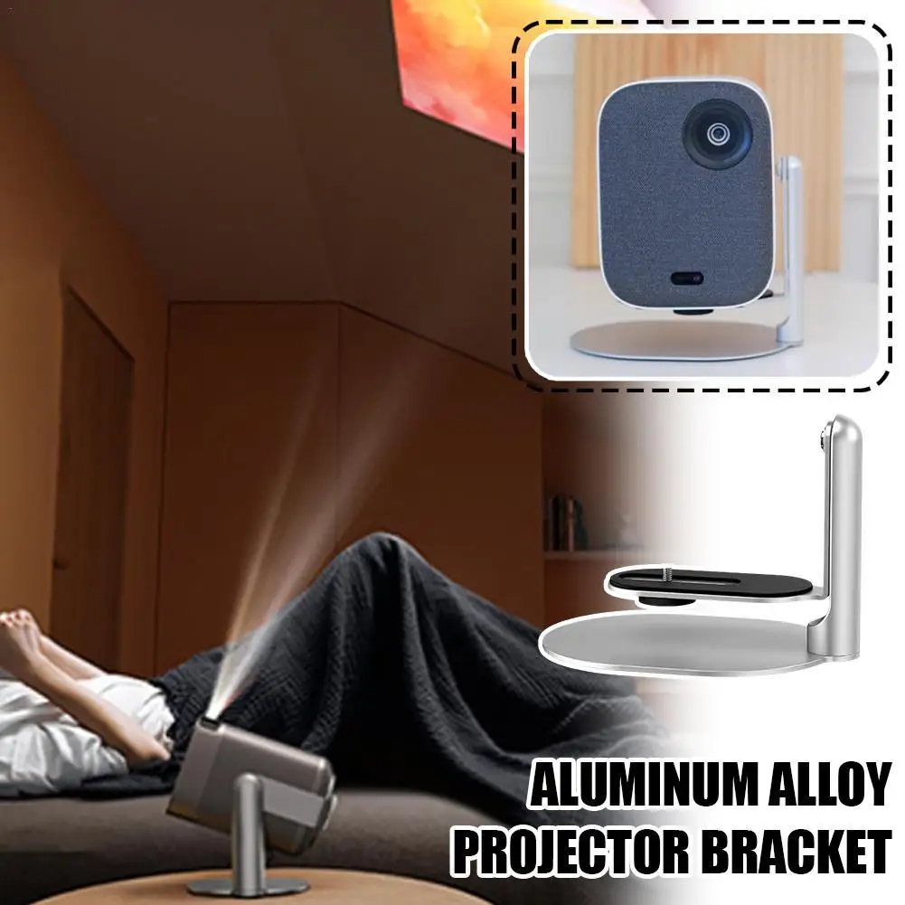 Wall Mount Projector Stand Sturdy Aluminium Alloy Metal Bracket Multi-angle Adjustable Compatible With Most Projectors