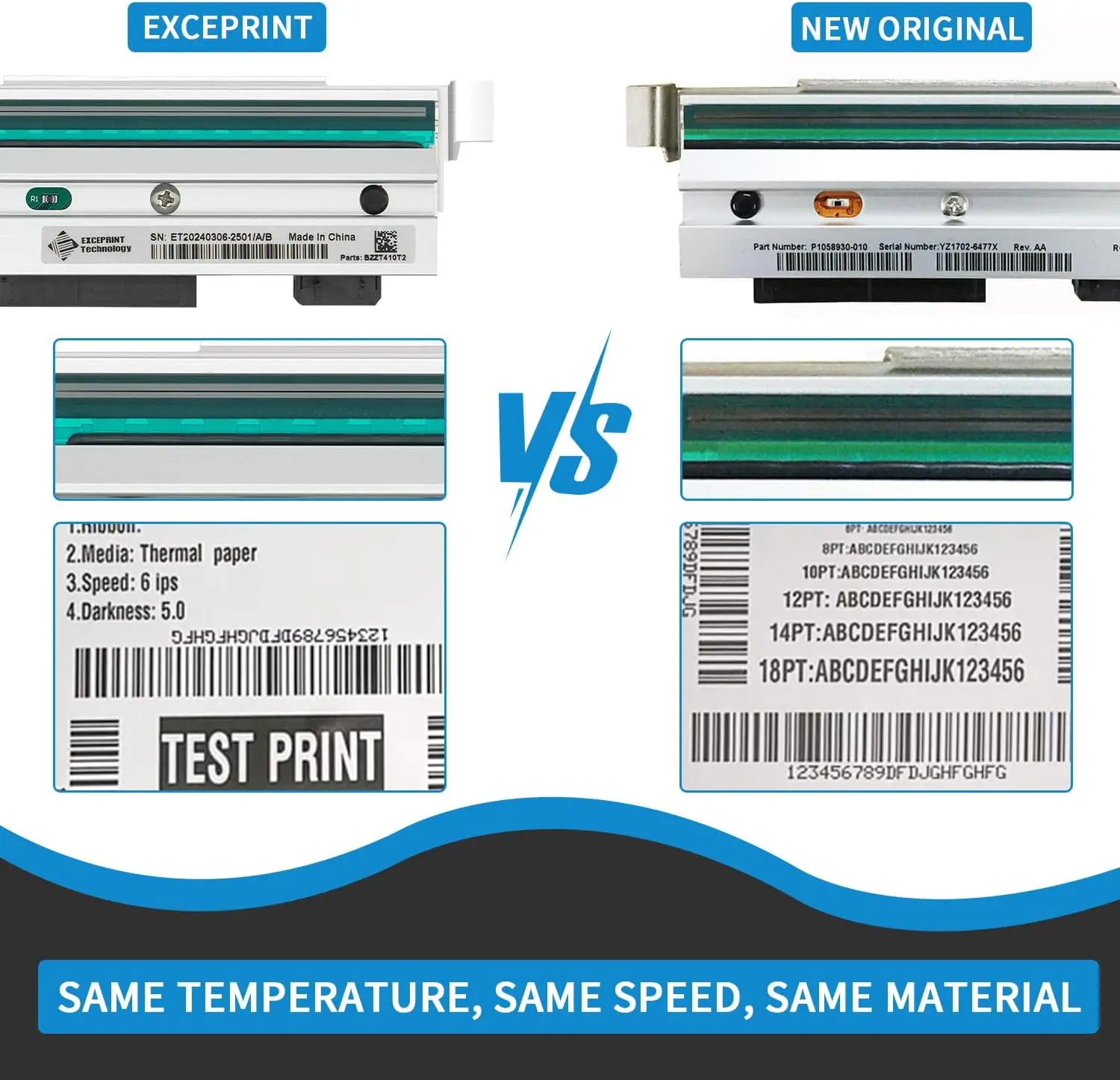 Zebra ZT410 ZT411 ZT210 ZT230 ZT231 ZT420 ZT510 ZT610 ZT620 ZM400 S4M ZD230 ZD420 GK420 110XI4 프린터용 새 프린트 헤드