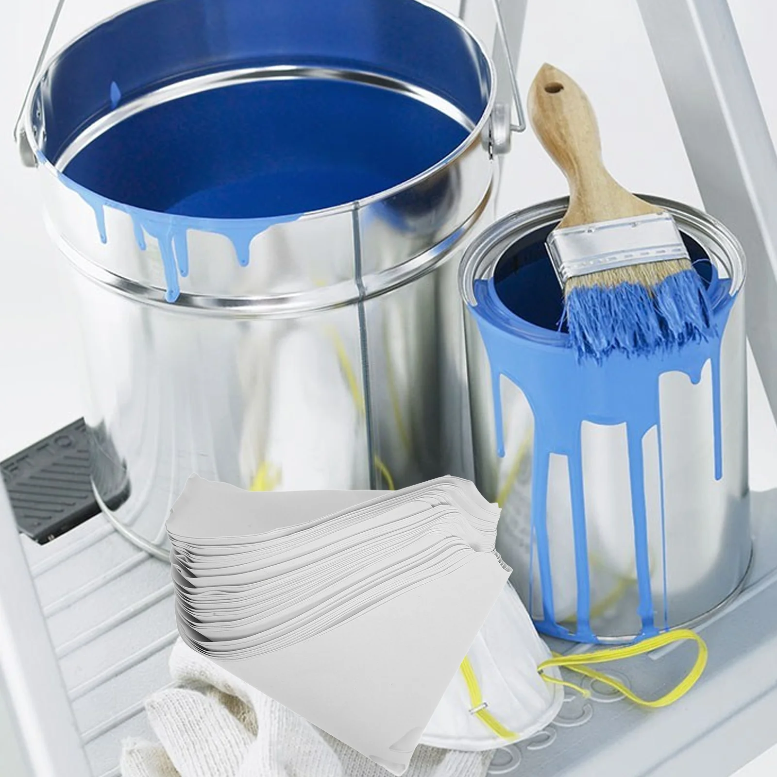 50 قطعة مصفاة الطلاء المخروط 100 شبكة النايلون تصفية ل السيارات النفط التجمد السدادات Diy بها بنفسك اللوحة مشاريع الحرفية لوازم الفن #1