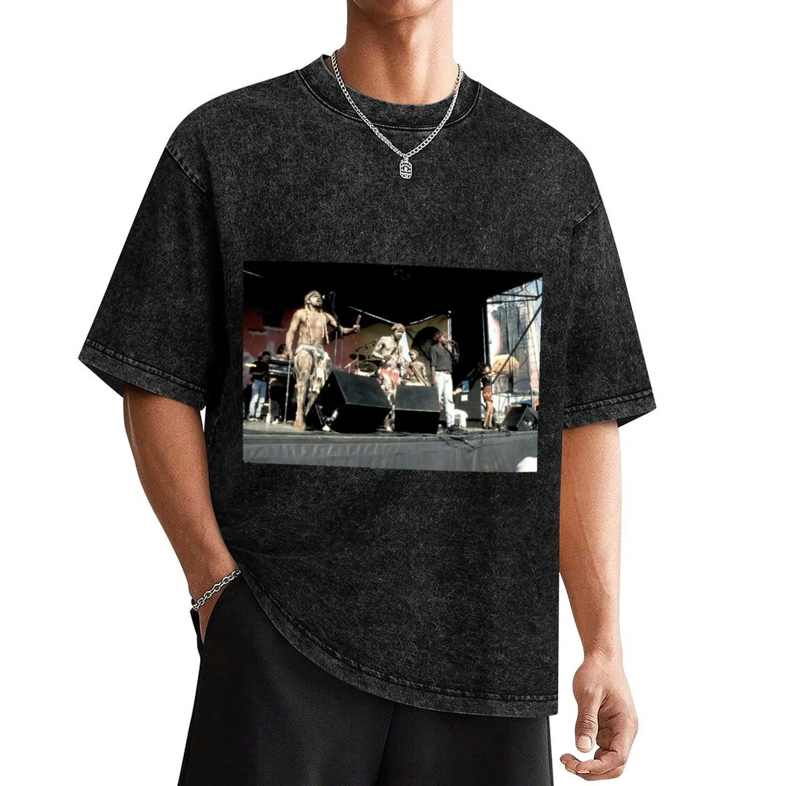 Yothu Yindi Photograph T-Shirt oversizeds cheap stuff graphic tee shirt men t shirt