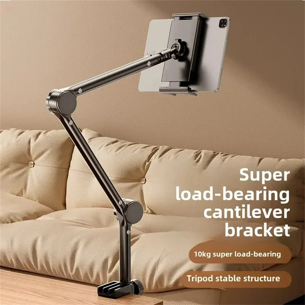 

GEFENIS Desktop Tablets Holder Powerful Clip Bed Foldable Lazy Bedside Mobile Phone Bracket Stands Clamp For IPhone For IPad Air