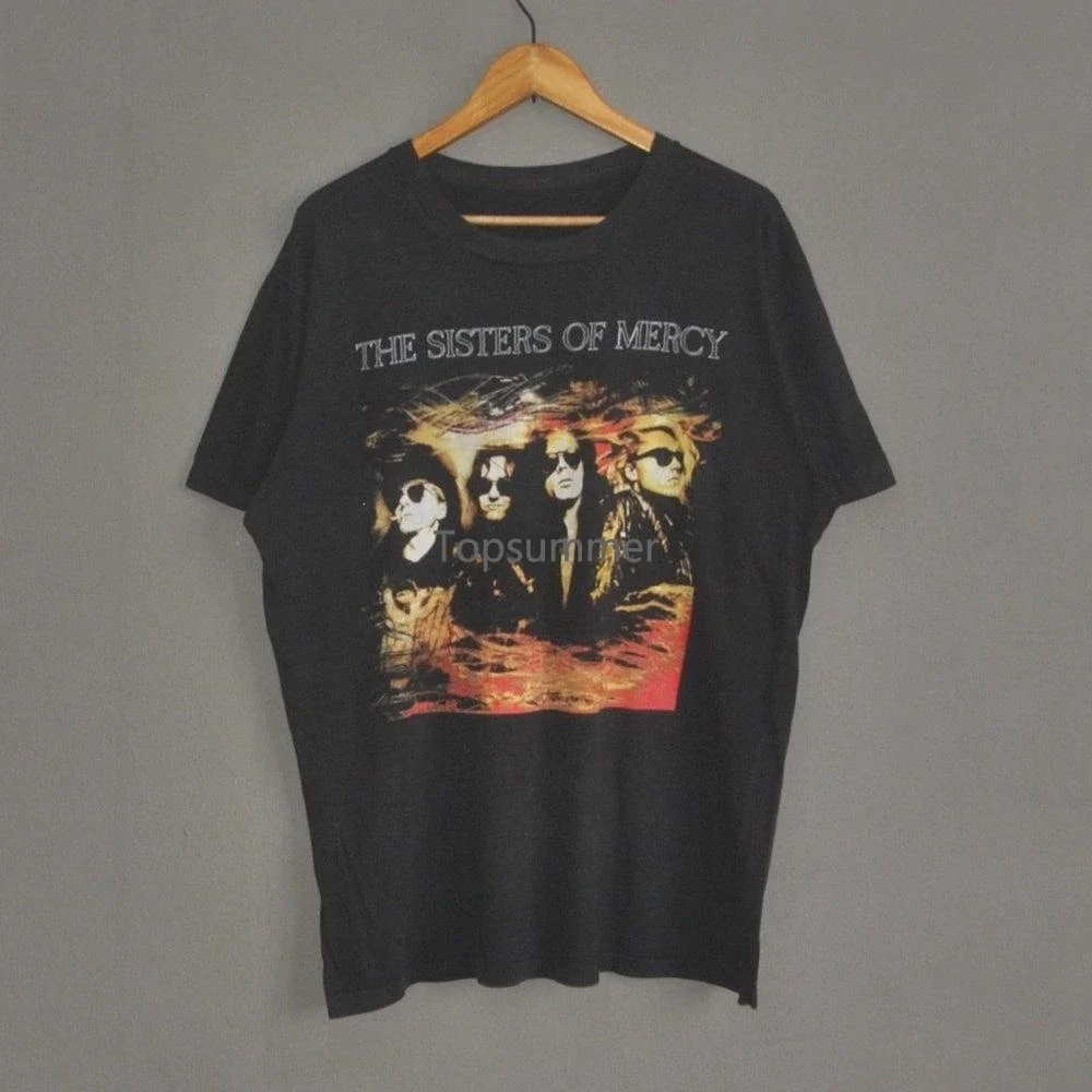 Vintage 1991 The Sisters Of Mercy Reading Festival Concert T Shirt Size Lrare 80S 90S Post Punk Gothic Rock Tour Reptile