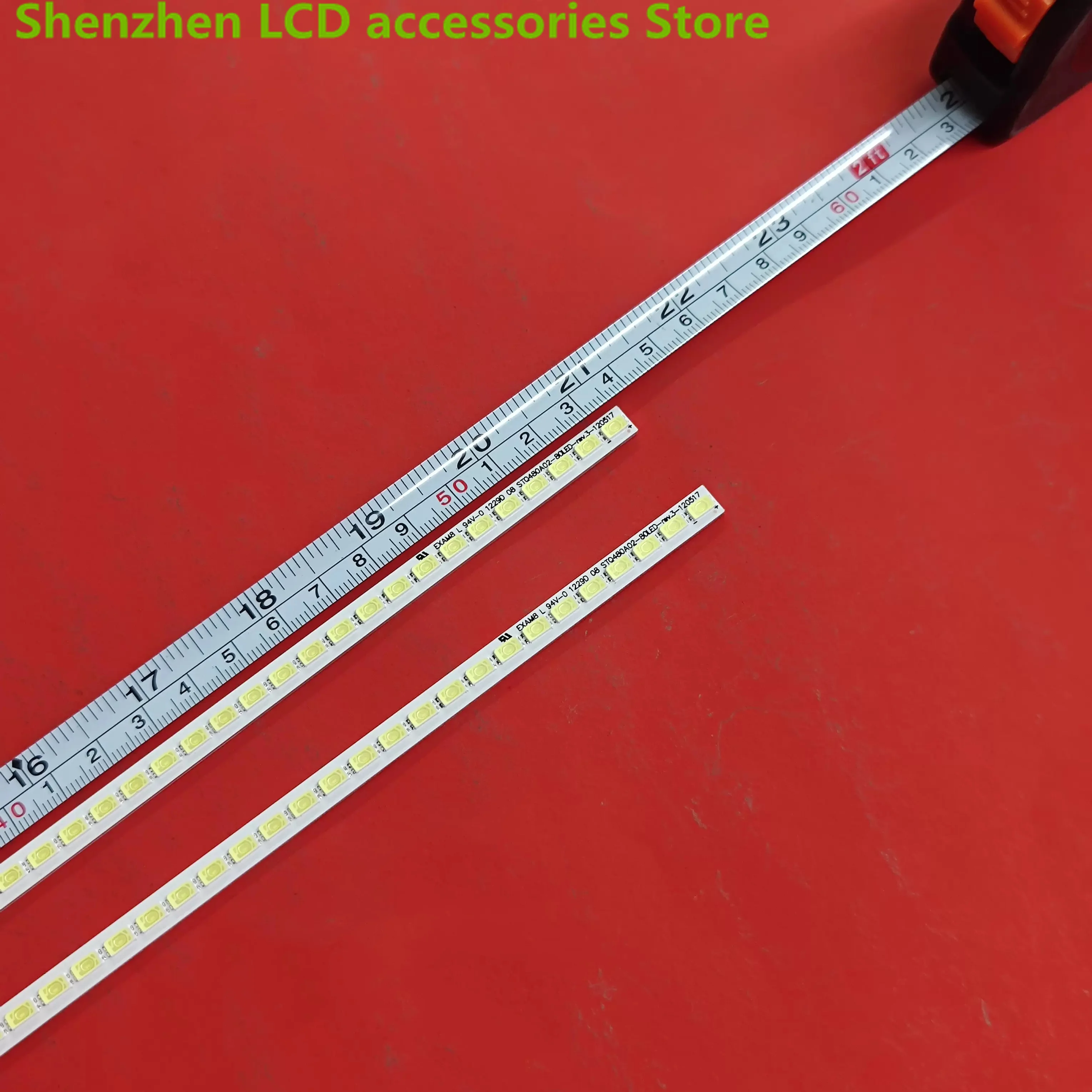 ใช้ได้กับซันโย48CE68 0 TCL L48E5390A-3D แถบไฟ LED STQ480A02-80LED-REV แสงไฟ3ทีวีจอแอลซีดีขนาด535มม.