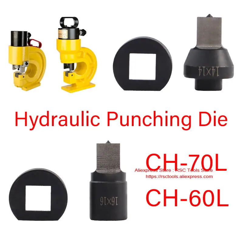 Square Hole Hydraulic Punching Mould CH-60L CH-70L Hydraulic Puncher Square Hole Manual Punching Dies