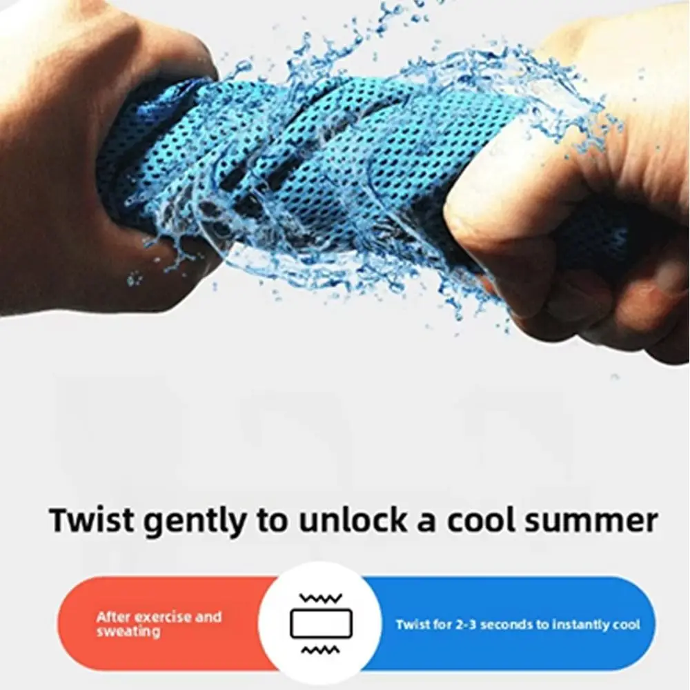 New Breathable Cooling Towel Ultra Soft Lightweight Microfiber Towels Quick Drying Sunstroke Prevention Bath Beach Towel Summer