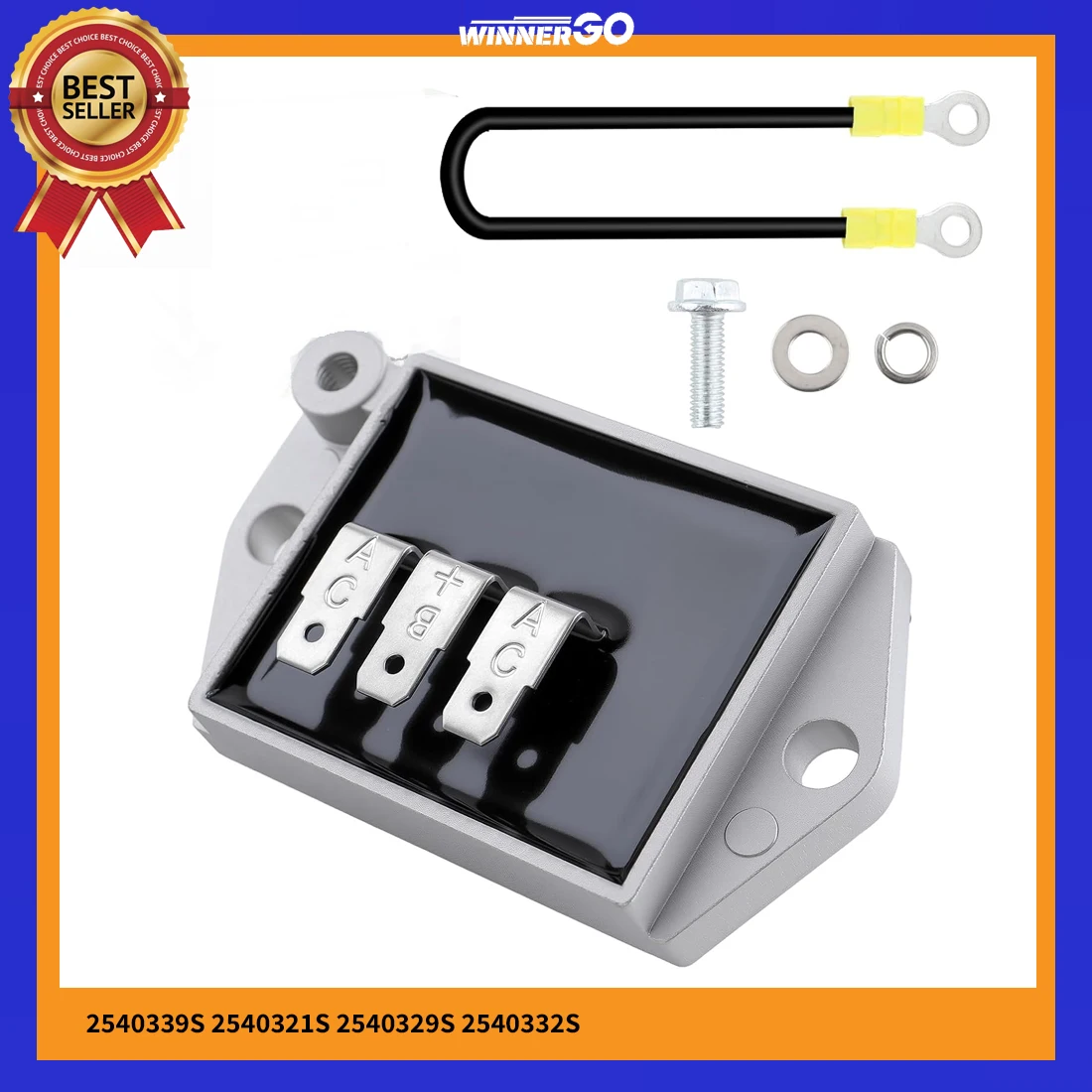 

Rectifier Voltage Regulator Fit for Kohler Engine Model CH730-0165 CH730-0170 62570 64569 Replaces 25 403 39-S 25 403 32-S 25 40