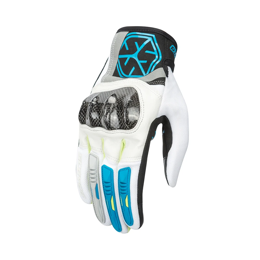 Guantes Blancos transpirables para Motocross, resistentes al desgaste, antideslizantes, accesorios para motocicleta, M-3XL