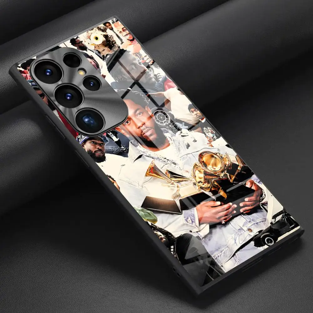 Kendrick Lamar Phone Case For Samsung S24 S23 S21 S20 S22 A24 A34 A54 A53 Note 20 Pro Ultra Plus 2024 Glass Back Cover