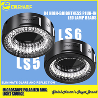 MECHANIC LS5 LS6 Microscope Ring Light Polarized Anti Glare for PCB Motherboard Repair Soldering Inspection Lighting