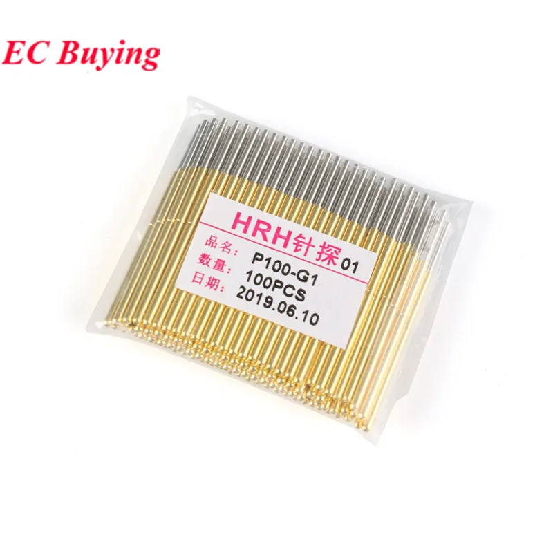 2-20 pezzi sonde di contatto per test PH-2A/2H/3A/3H/4A/4B/4D/4G/4H/5A/5B/5D/5H/5J/6A/6D/6G/6H sonda per test a molla retrattile Pogo Pin