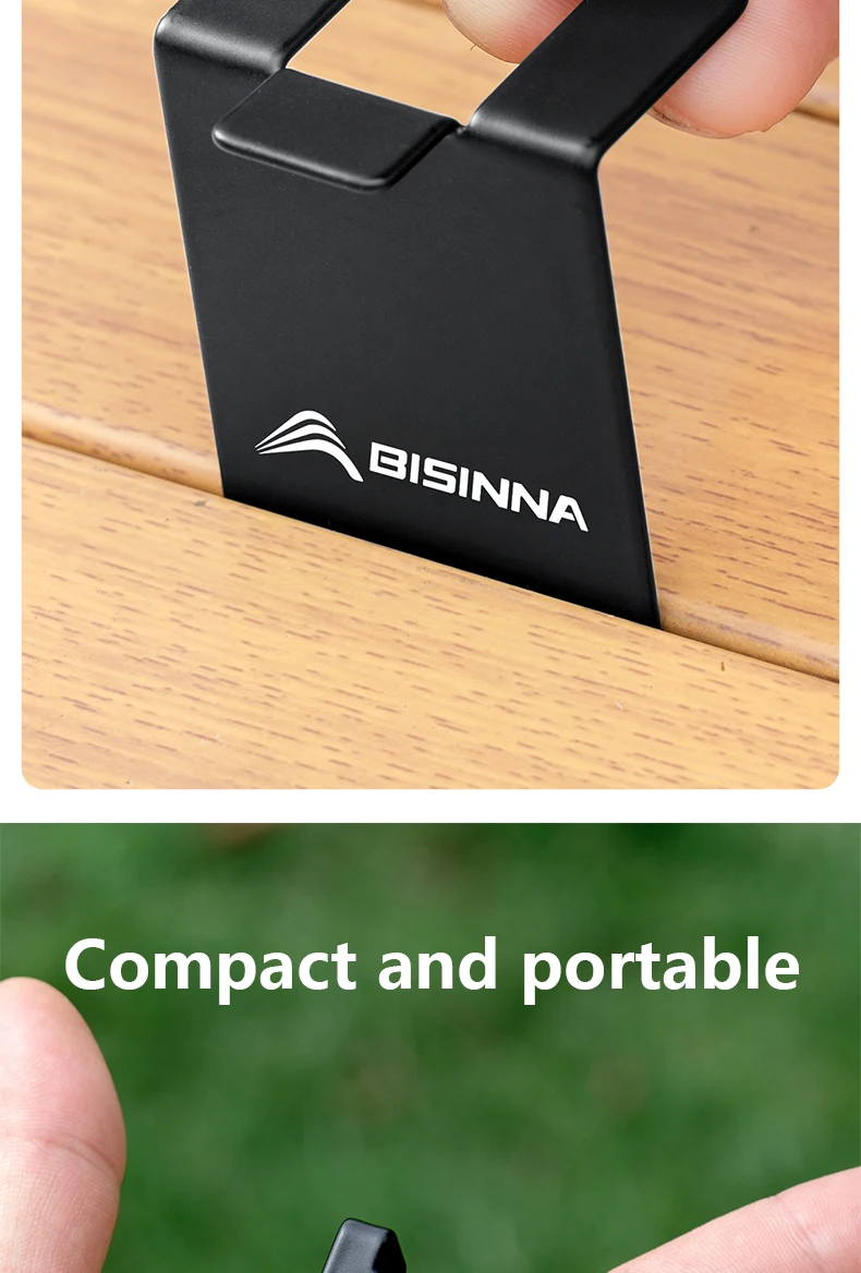BISINNA 1 Stück Butan-Kraftstofftank-Haken, tragbarer taktischer Desktop-Haken aus Kohlenstoffstahl, Outdoor-Campingzubehör – Detail 7