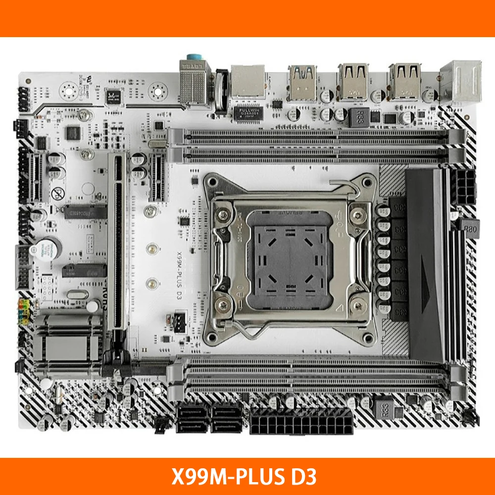 

X99 For JGINYUE X99M-PLUS D3 LGA 2011-V3 DDR3 128GB PCI-E 3.0 Micro ATX Desktop Motherboard High Quality Fast Ship