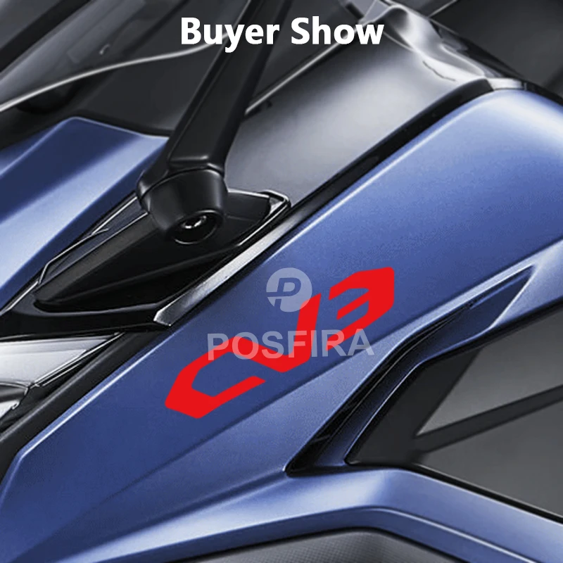 POSFIRA دراجة نارية ملصق مقاوم للماء الشارات ل Kymco CV3 550 اكسسوارات 2020 2021 2022 2023 2024 الفينيل دراجة نارية ملصقات #6