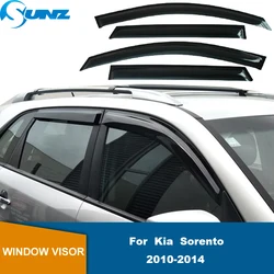 Side Window Deflectors For Kia Sorento 2010 2011 2012 2013 2014 Auto Window Visor Sun Rain Deflector Guard Awnings Shelters SUNZ