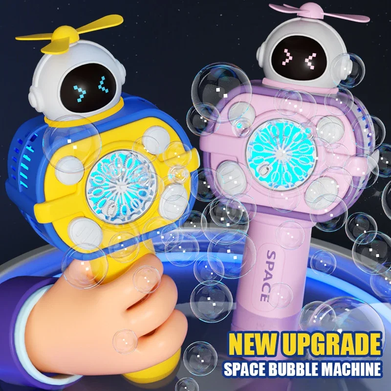 ปืนเป่าฟองสบู่อัตโนมัติ เครื่องเป่าฟองสบู่ไฟฟ้า เครื่องทำฟองสบู่แบบมือถือ เครื่องเป่าฟองสบู่สำหรับเล่นกลางแจ้ง ของขวัญคริสต์มาสสำหรับเด็ก