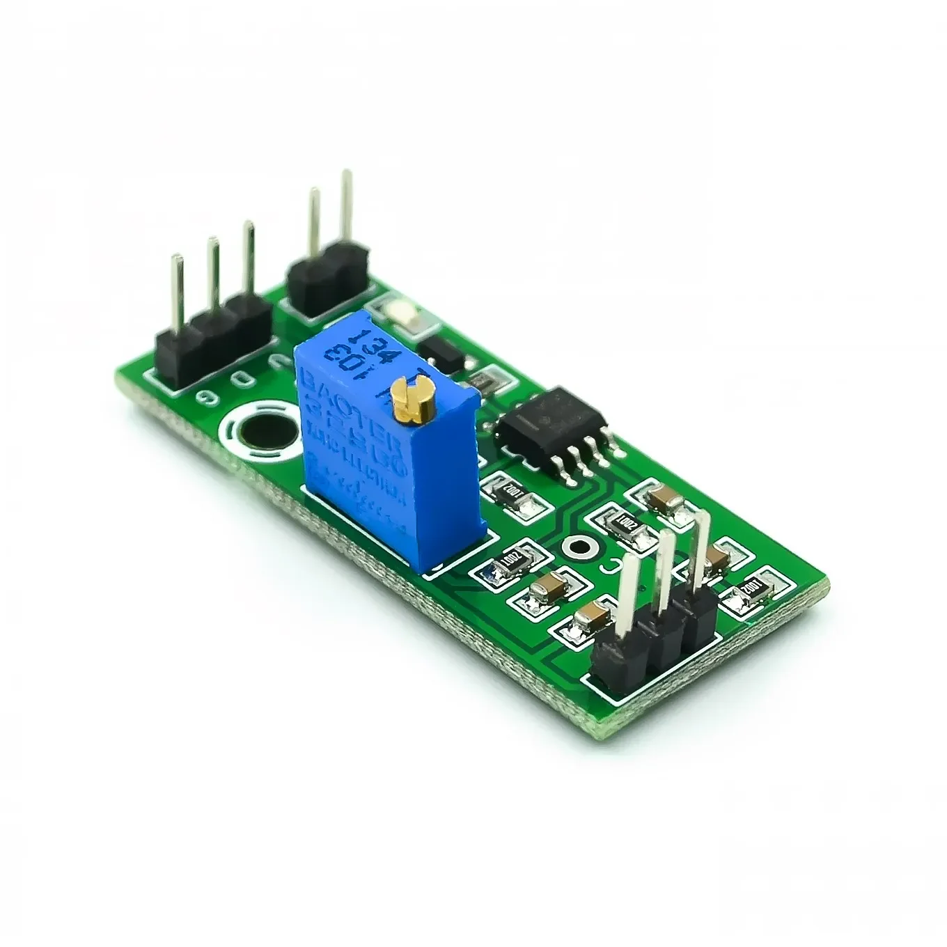 LM393 Voltage Comparator Module Signal Waveform Adjustable High Low Level/Load Drive Dual Channel 4.5-28V High Voltage Module