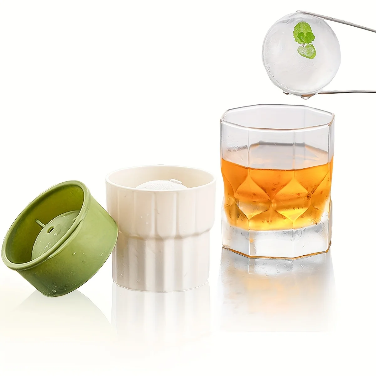 

2PCS round ice hockey silicone mold whiskey ice hockey round mold ice cube mold ice cream mold silicone ice cube