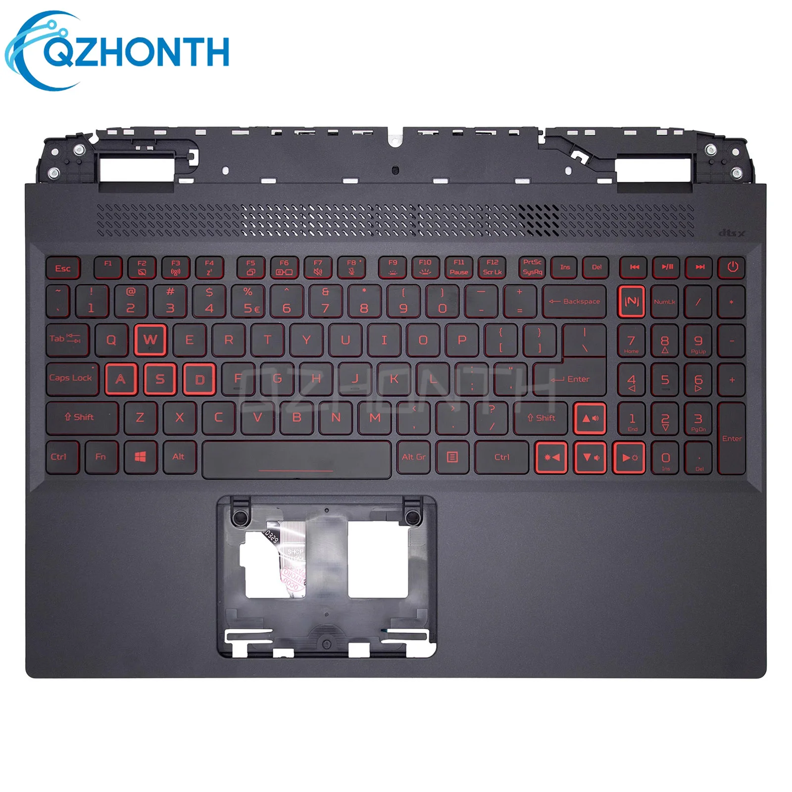 

New Palmrest w/ Backlit Keyboard Red Keys For Acer Nitro 5 AN515-58 AN515-46 6B.QFJN2.001 15.6"