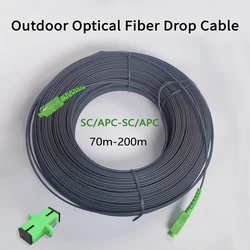 Outdoor Drop Fiber Optic Cable SC/APC-SC/APC 70M/100M/120M/150M/170M/200M Single Mode Optical Fiber Connectors Fibra Optica