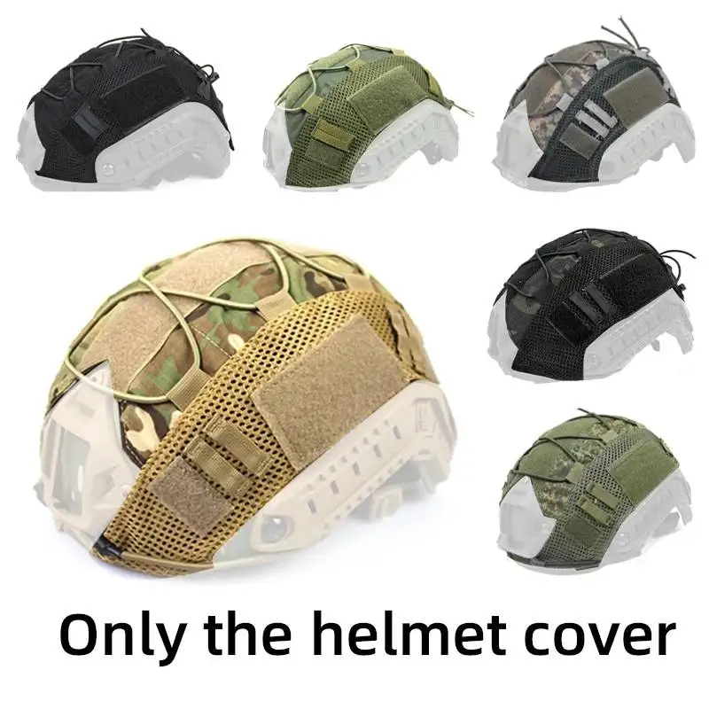 Cubierta táctica multicam para casco rápido de Paintball - imagen 4