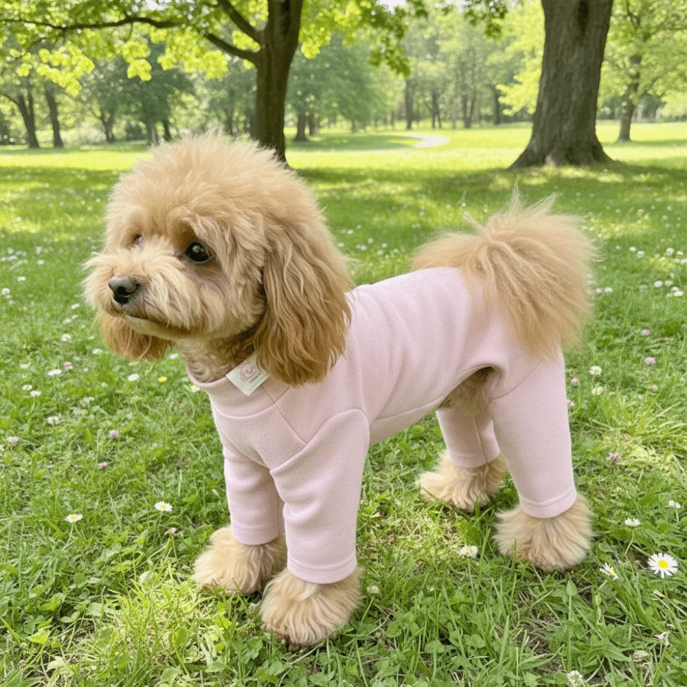 Casual Style Warm Elastic Pet Jumpsuit Windproof Soft Pet Four Legged Pants Comfortable Breathable Dog Base Shirt Autumn Winter