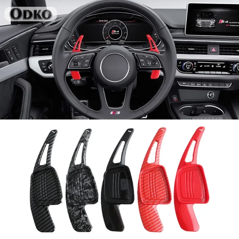 

Для Audi A3 A4L A5 A8 S3 S5 SQ5 Q7 R8 TT TTS Автоматическое рулевое колесо Заднее переключение передач Автомобильное оборудование переключения передач Полуавтоматическое сцепление Красный