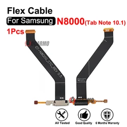 For Samsung Galaxy Tab Note 10.1 N8000 USB Charging Port Charger Dock Flex Cable With MicPhone Replacement Parts