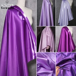 Purple Luxury Glossy Liquid Satin Fabric Shiny Gloss Satin for Dress Suit Clothing Designer Material DIY Evening