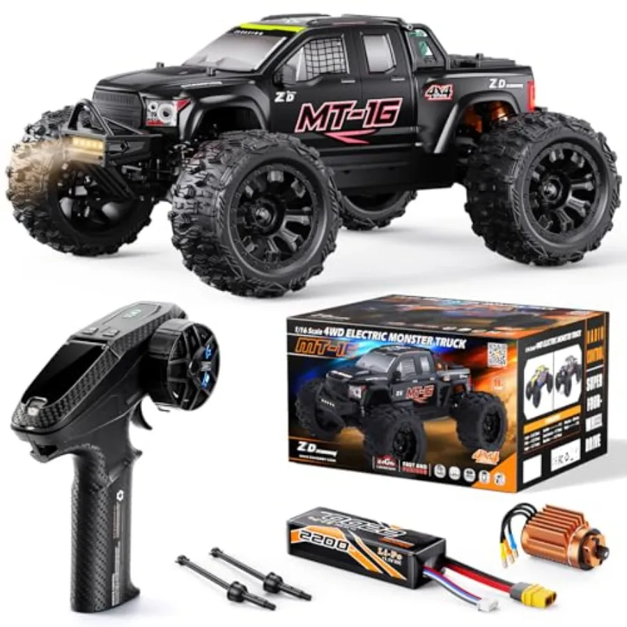 

MT-16 1/16 Brushless Fast RC Cars 4X4 for Adults 50 MPH High Speed 4WD Off Road Remote Control Truck All Terrain RC Truggy for