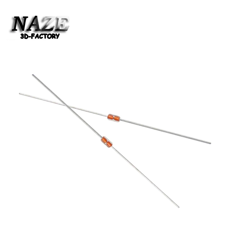 3D Printer Parts 10PCS Thermistor NTC 100K Ohms High Precision Temperature Sensitive Sensor for 3D Printer Repap MK3 End3 Cr10.