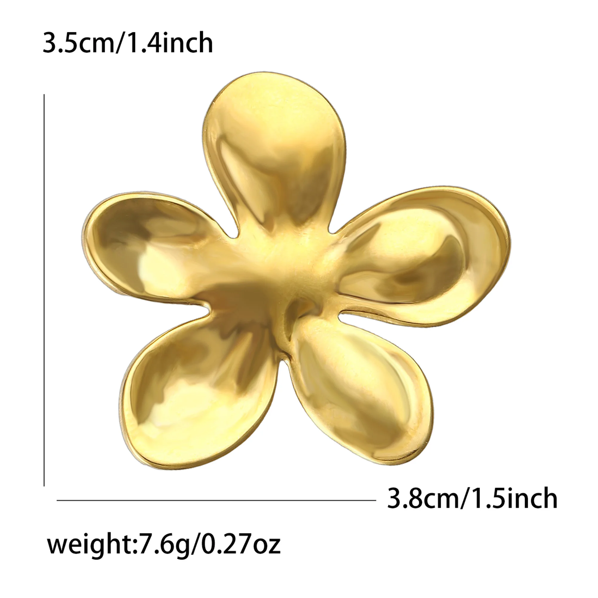 Beaut&Berry Trendige Blumenbroschen aus Edelstahl für Damen, Unisex, Pflanzenpins, lässiger Partyschmuck, Accessoires, Geschenke, Dekoration – Detail 2