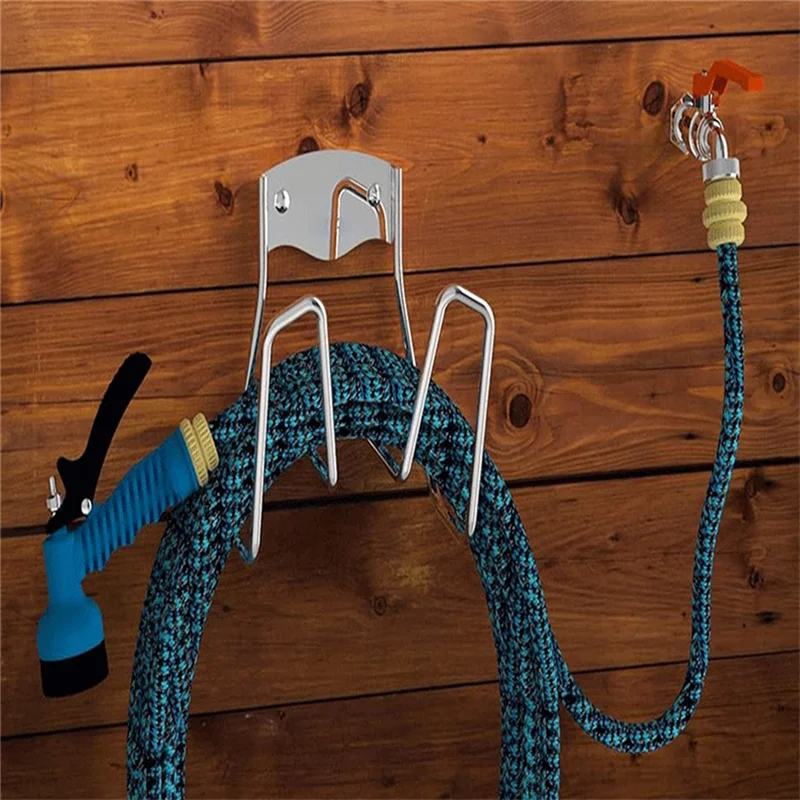 

Best-Garden Hose Holder Wall Mount For Water Hose, Extension Cords, Air Compressor Hose, Heavy Duty 2Piece