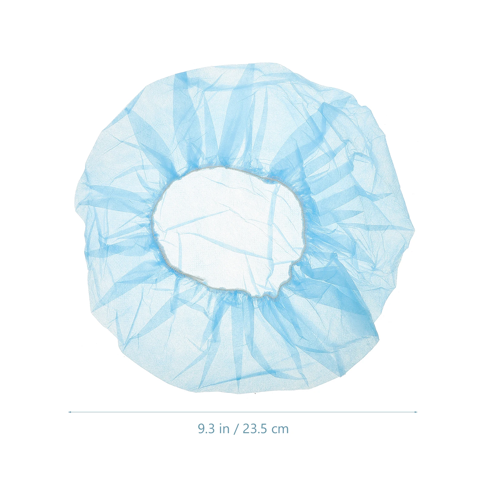 

100pcs Breathable Mushroom Cap Chef Hair Net Disposable Kitchen Hats Non Woven Elastic Bouffant Caps For Workshop Food Service