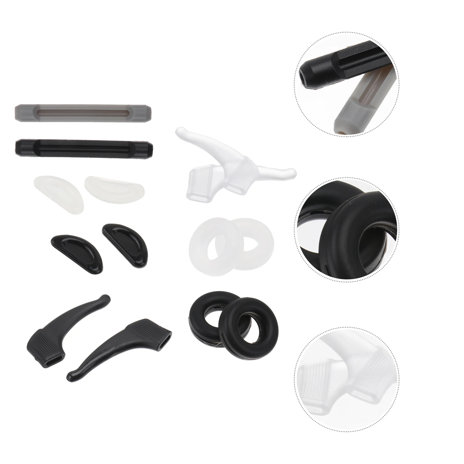 

1 set Silicone Glasses Leg Covers Anti-Slip Eyeglass Temple Tips Sleeves Fixing Eyewear Frame Retainer For Sports Running Gym